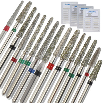 Dental Diamond Round End Taper Burs FG 850 856 Super Coarse Fine Grit High Speed