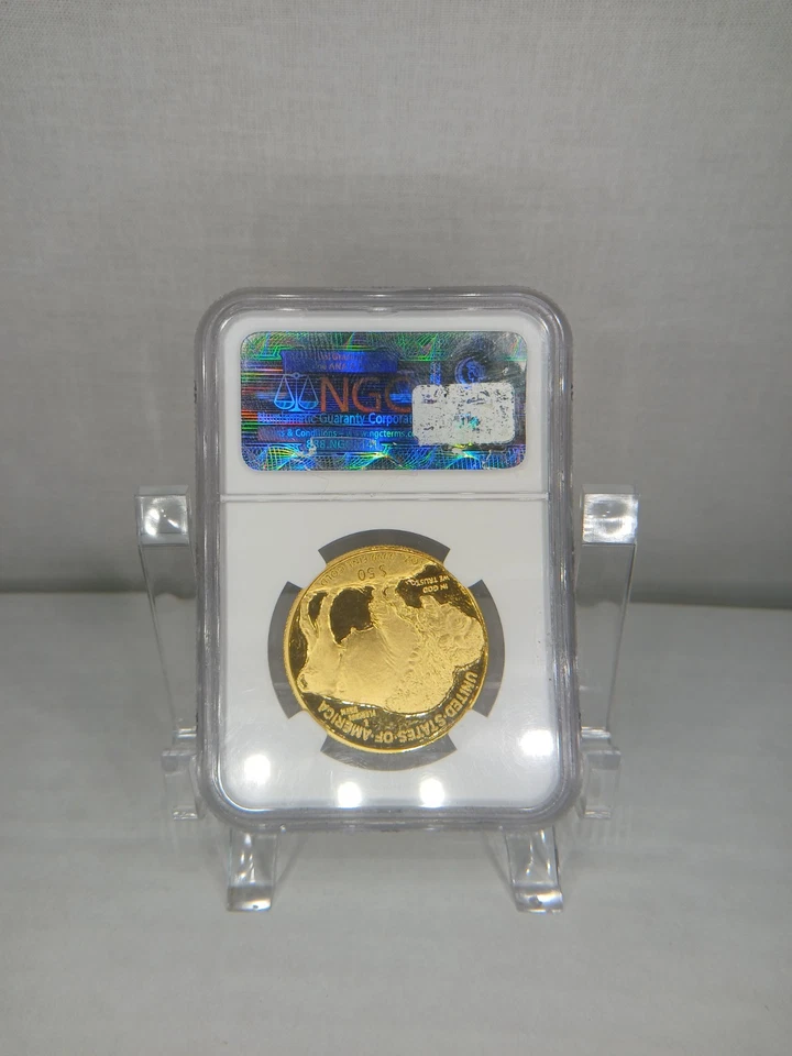 2006 W $50 American Buffalo 1 Oz .9999 24kt Gold Proof Coin NGC PF70 Ultra Cameo - Image 2 of 4