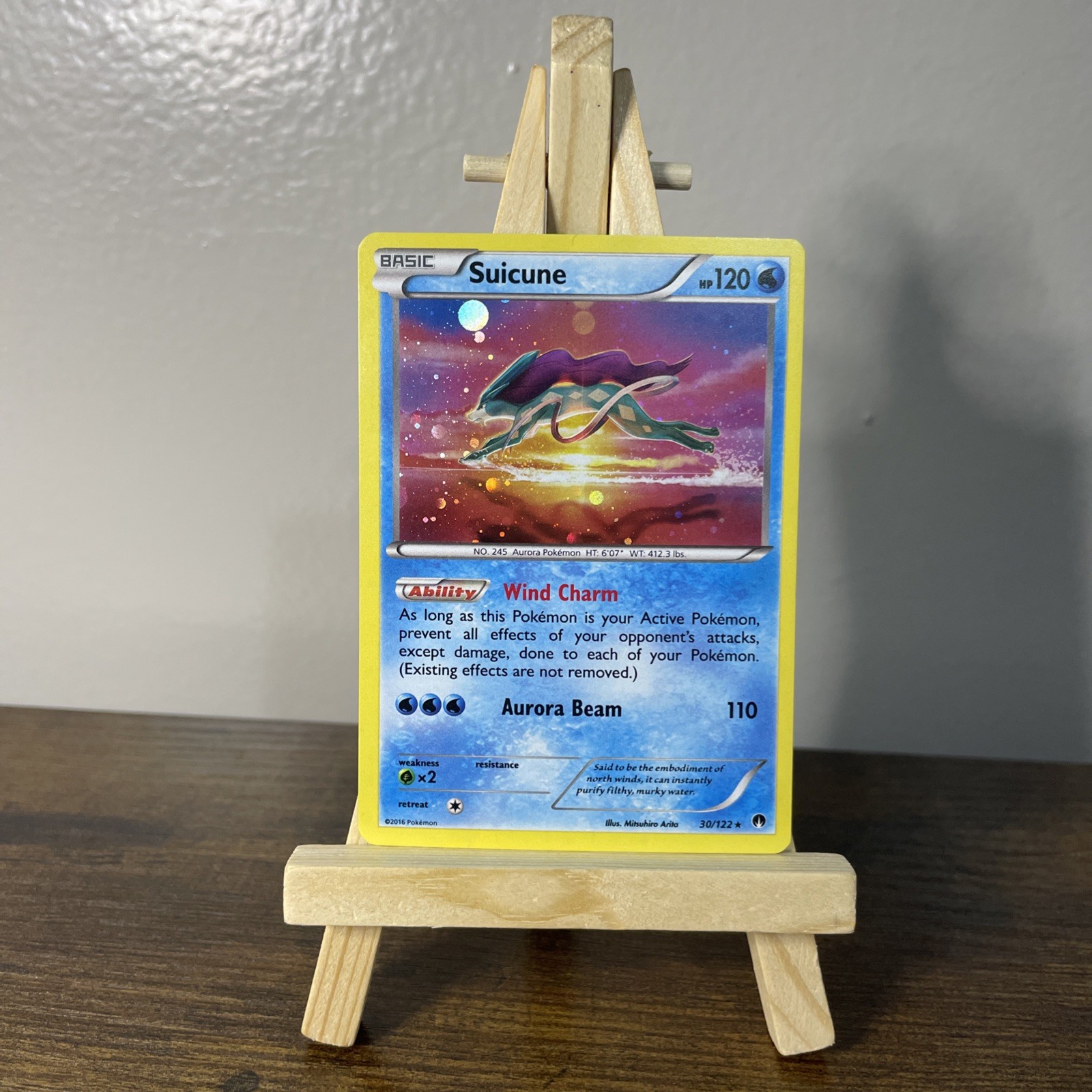 Suicune Holo 30/122 XY Breakpoint Rare cosmos Pokemon NM