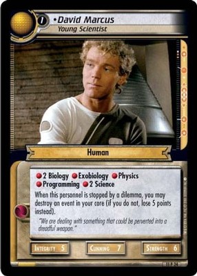 David Marcus, Young Scientist - Genesis - Star Trek CCG 2E