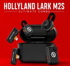    Hollyland Lark M2S Combo Camera/USB-C/Lightning Wireless Lavalier Microphone
