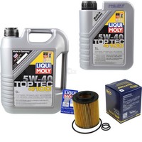 Inspektionskit Filter Liqui Moly ÖL 6L 5W-40 FüR Opel Astra G Caravan F35_ 1.7