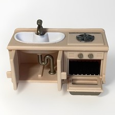 Calico Critters Kitchen OVEN SINK STOVE Sylvanian Families Doll House Furniture