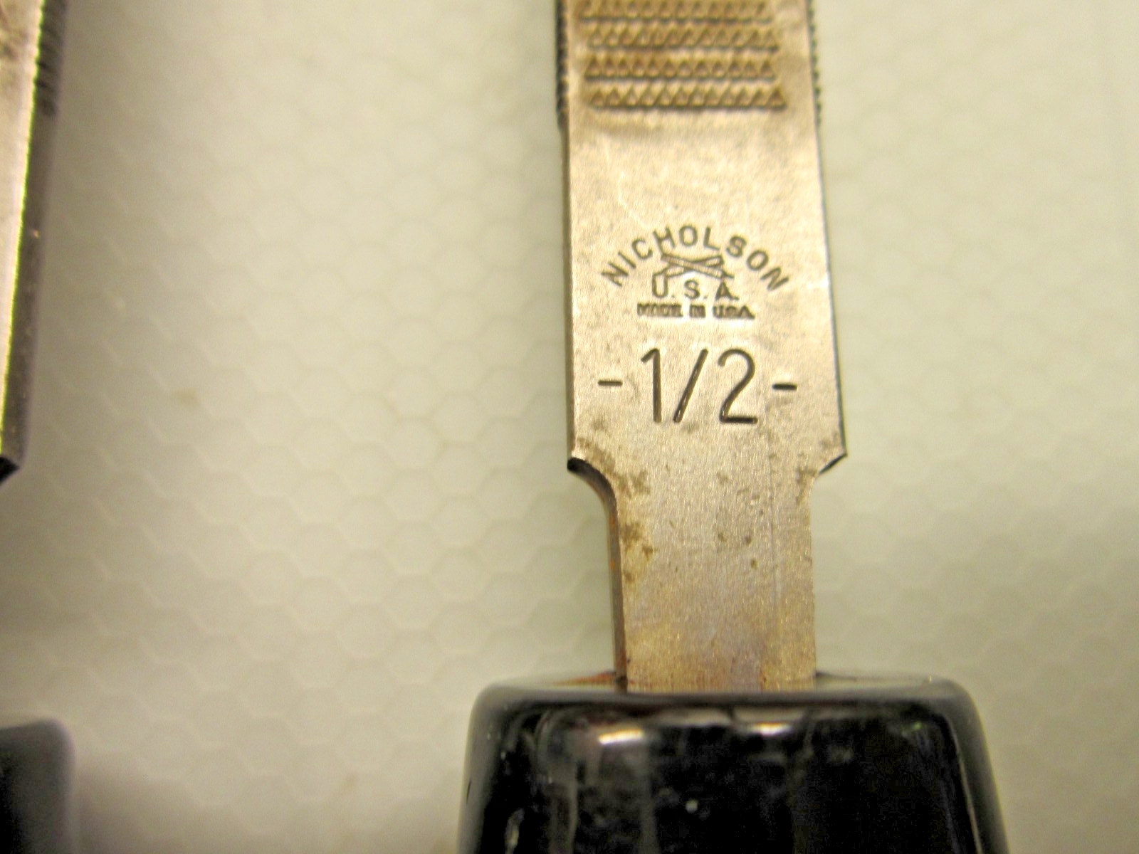 3 Vintage Nicholson USA Chisel Files 1/2 3/4 1” Rasp Wood File Combination Tools