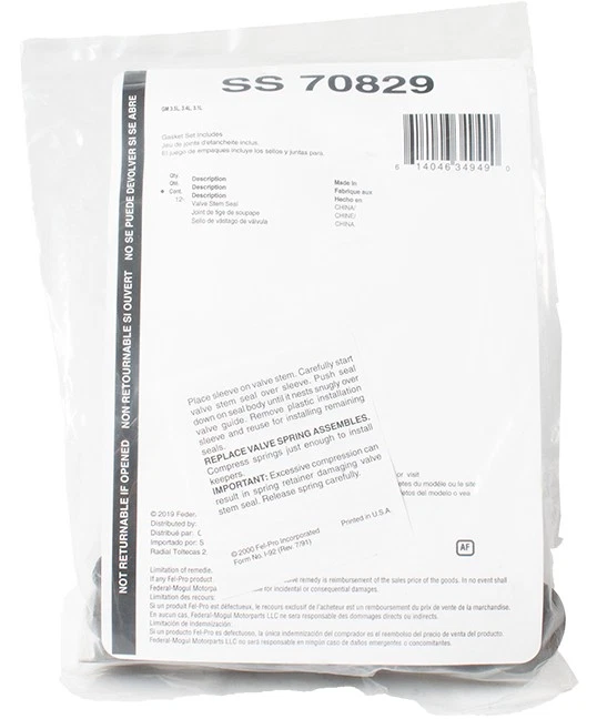 Fel-Pro Valve Seal Set Fit 2002-2007 Buick Rendezvous Chevrolet Equinox SS 70829 — 第 2/4 张图片