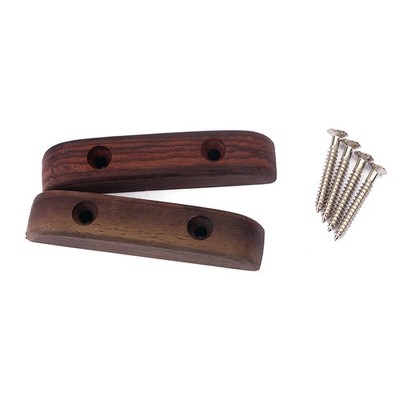 For Guitar For Bass 2PCS Natural Rosewood Thumb Rest Tug Bar Finger Pull