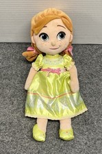 Disney Princess Frozen II Young Anna 12  Plush Stuffed Doll Green Dress