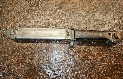 Romanian Type I Bayonet Knife Blade w/ Scabbard 7.62x39 Cold War Surplus #1