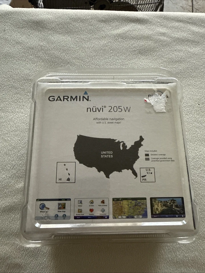 Garmin Nuvi 205W Car Auto GPS Navigation w/ Accessories Factory Sealed BRAND NEW - Image 2 of 3