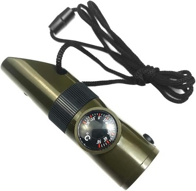 7-in-1 Survival-Pfeife, Wanderpfeife, Camping-Set, multifunktionales