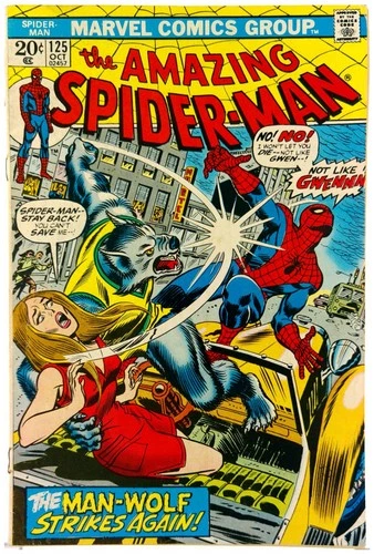 Amazing Spider-Man #125 1973 Marvel Comics VG/FN Comic Book 2nd App Man-Wolf
