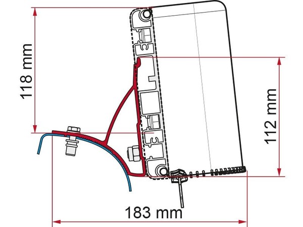 Fiamma Compass Adapter FüR Renault Trafic Ab Bj. 2015-image