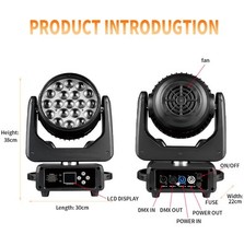 285W CREE LED Moving Head Light, RGBW, 4 Beam, DMX-512, Auto/Sound Control