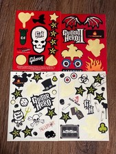 Guitar Hero II  III Official Sticker Sheets RedOctane Activision 2005-2007 4 Sh