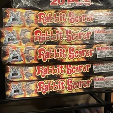 Vintage RABBIT SCARER 20pcs Firecracker Box Label. "Great Graphics"