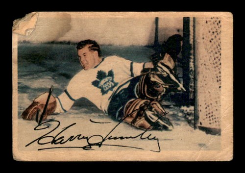 Harry Lumley #1 1953 Parkhurst card
