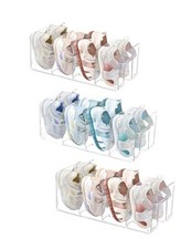 Clear Acrylic Kids Shoe Rack for Closet Organizers and Storage, Small Shoe 3