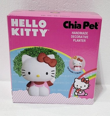 Hello Kitty Chia Pet LIMITED EDITION Painted Handmade Decorative Planter Sanrio