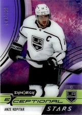 2021-22 Upper Deck Synergy Exceptional Stars Purple Anze Kopitar /199 Los