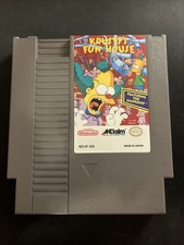 Krusty's Fun House Nintendo NES Cartridge Simpsons Game, Tested Working