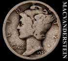 1925 Mercury Dime- Silver- Scarce Better Date- No Reserve #K355