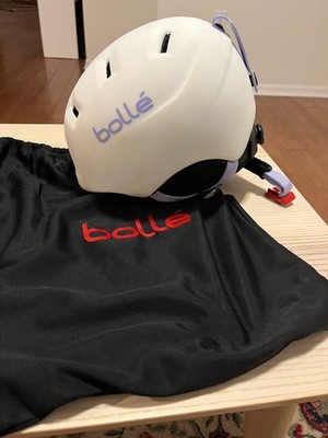 Bolle Kids' White Helmet Skiing Sledding Snowboarding Size XS EUC 