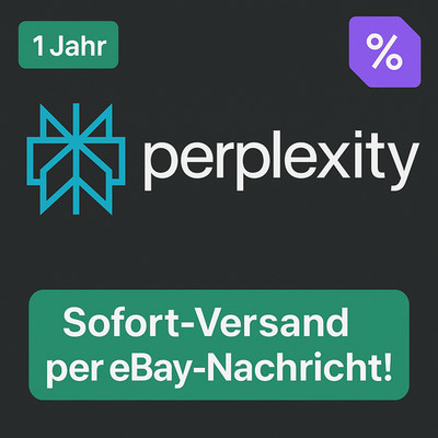Perplexity AI Pro - 1 Jahr (12 Monate) -  ChatGPT, Claude, Grok, Gemini