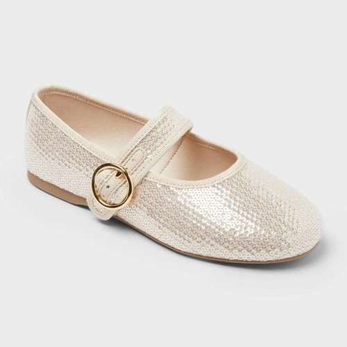 5Y Kids' Quilla Ballet Flats - Art Class™ Gold