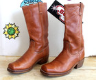 Vintage Levi's Men's Western Square Toe Brown Leather Boots Size 11 M USA 70s. — photo 7