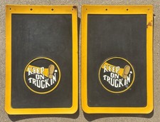 Vtg Keep On Truckin Mud Flaps Splash Guards Set Of 2 Vtg Keep On Truckin Mud Flaps Splash Guards Set Of 2