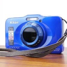 Nikon COOLPIX S31 10.1MP Digital Camera Blue Working W Senser Issue READ