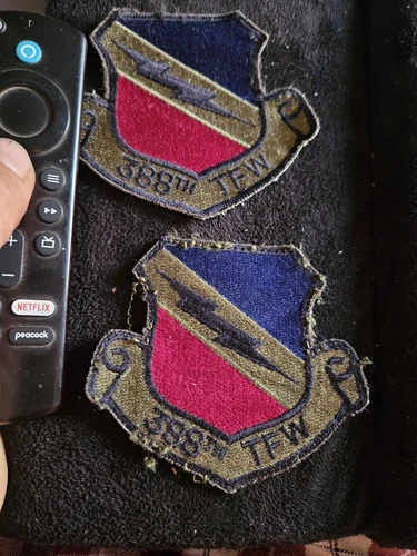 Pair USAF US Air Force 388th Tactical Fighter Wing Patches - Picture 4 of 5