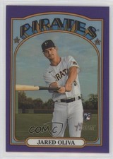 2021 Topps Heritage High Number Hot Box Chrome Purple Refractor Jared Oliva 0c2