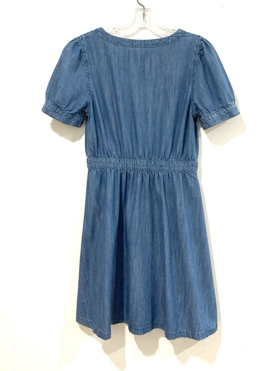 madewell denim daylily dress Women Chambray Blue Short Puff Sleeve Mini Size 4 Swangroup sa kan fashion Hi everyone! I'm a Size:XL 10-12 Machine wash cold