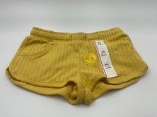 Cat  Jack Rib Easy Pull-On Shorts-Mustard Yellow-Girl's Size XS 4/5 NWT