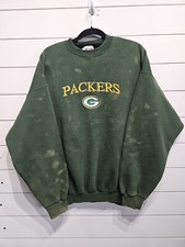 Vintage Green Bay Packers NFL Football Crewneck Sweatshirt Mens XL Distressed