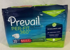 PREVAIL Per-Fit 360 Adult Daily Briefs Size 1 (26"-48")