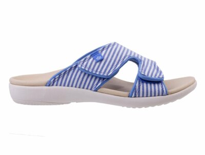 Spenco Kholo Stripe Women's Slip-on Sandal Carolina Blue