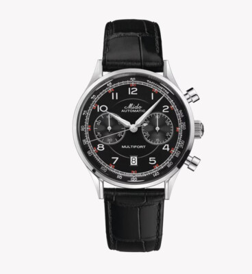 Mido Multifort Patrimony Chronograph Herrenuhr Logo Vintage Mido