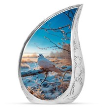 Dove Urn - Tear Drop Urns For Ashes - Funeral Urns For Human Ashes Adult