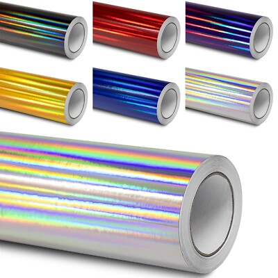 Oil-Slick Folie Autofolie Laser Chrom RAINBOW (18 /m²) Hologramm Plotterfolie