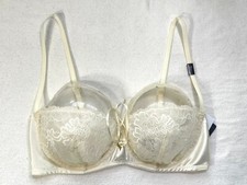 NWT Calvin Klein Women's 32C Bridal Unlined Balconette Bra QF7161 White