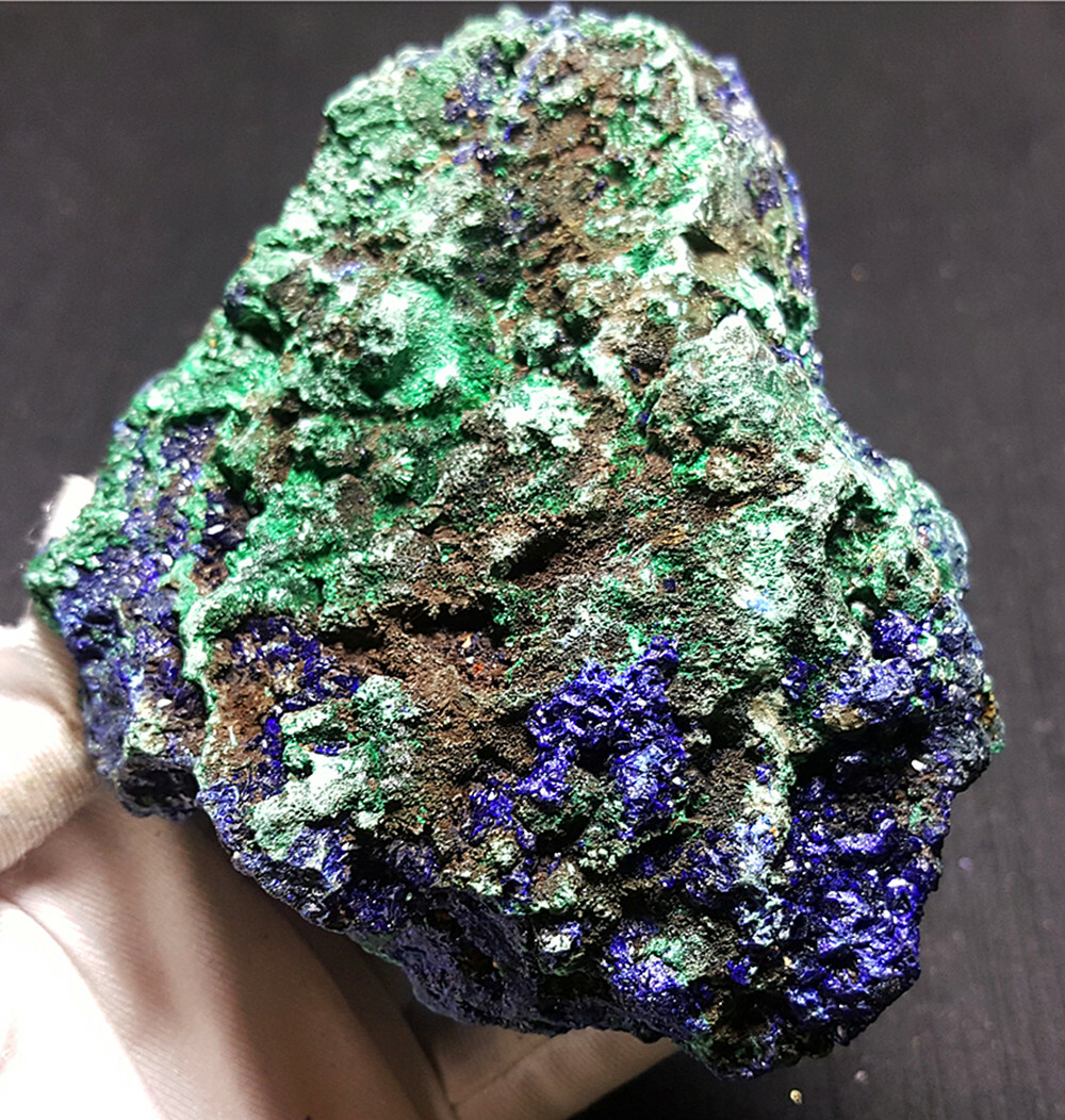 ボトリオイダル・アズライト ボトリオイダル・アズライト Azurite Nodule Geodes (Both