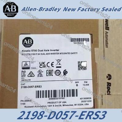 New Factory Sealed AB 2198-D057-ERS3 / B Kinetix 5700 Dual Axis Inverter Module
