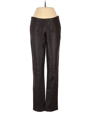 MY TRIBE Women Black Leather Pants S | eBay