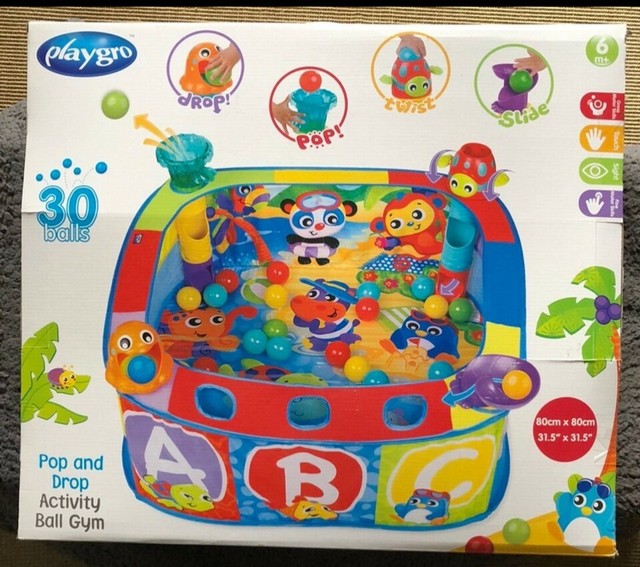 playgro pop and drop activity ball gym tesco