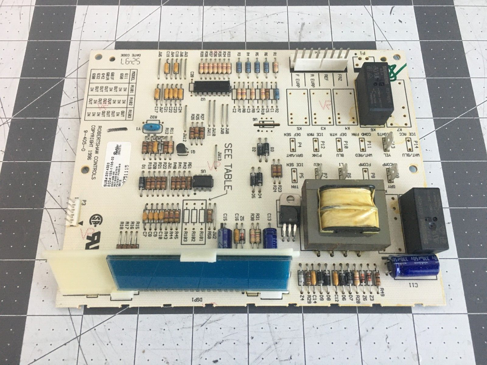 Placa de control para refrigerador Sub-Zero P# 3014320