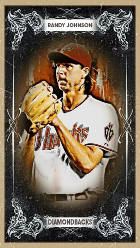 2024 RANDY JOHNSON AD 1/1 TSC ART SKETCH CARD ARTIST SIGNED - Picture 1 of 2