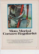 advertising Pubblicità MOTO MORINI CORSARO REGOLARITA 1971 MOTOITALIANE EPOCA