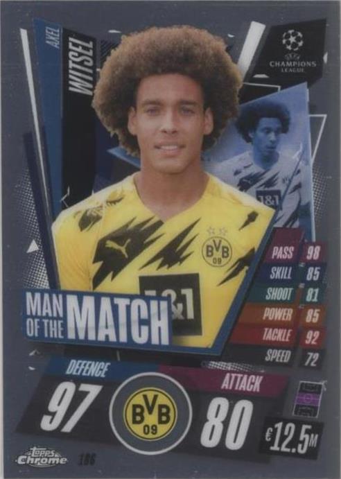 2020-21 Topps Chrome Match Attax UCL Axel Witsel #186 - 1 of 1